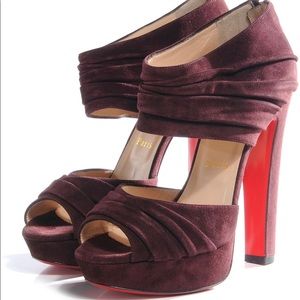 Christian Louboutin Velours Appliqué 140